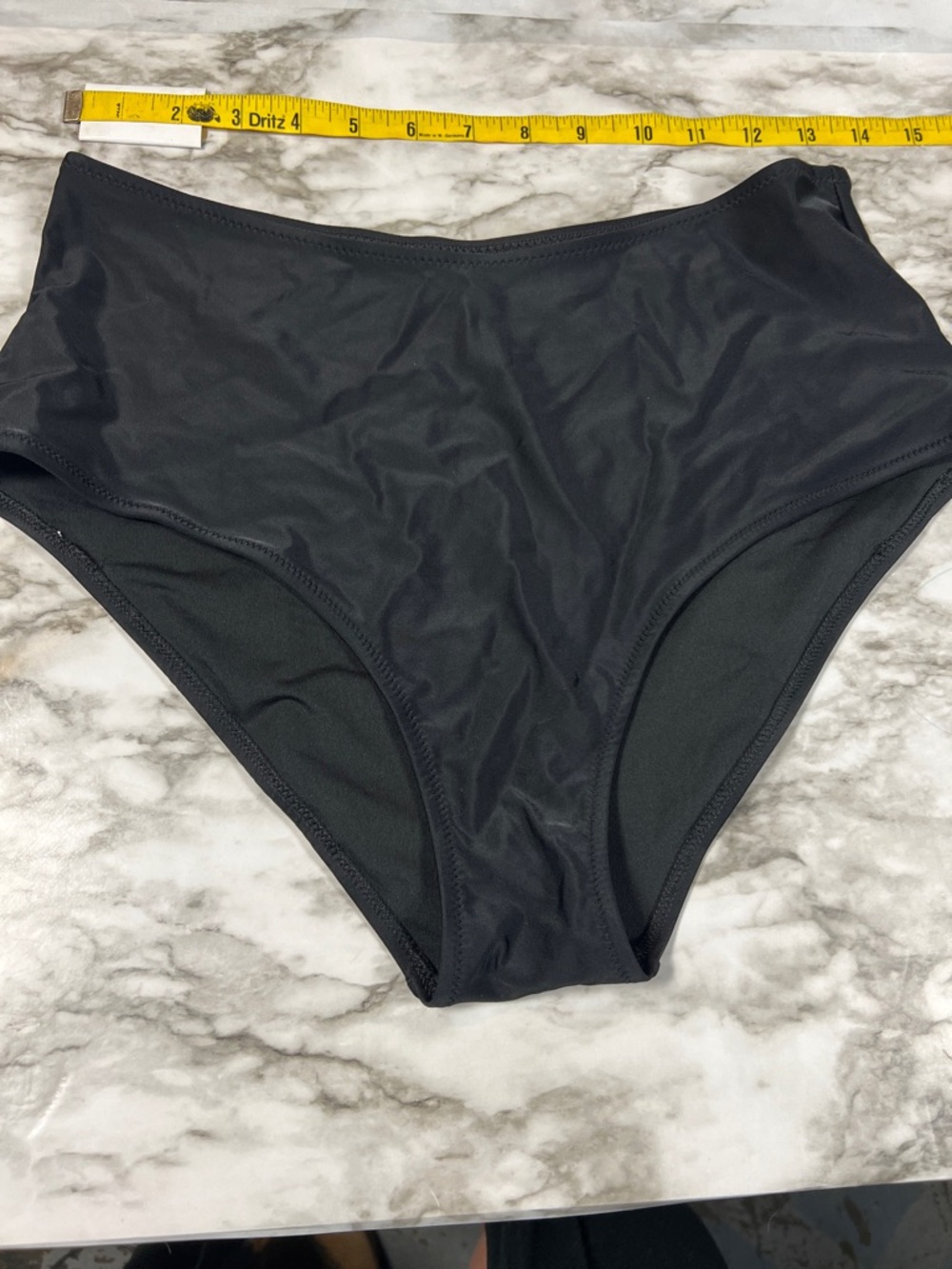 aerie Solid Black High-Rise Bikini Bottoms